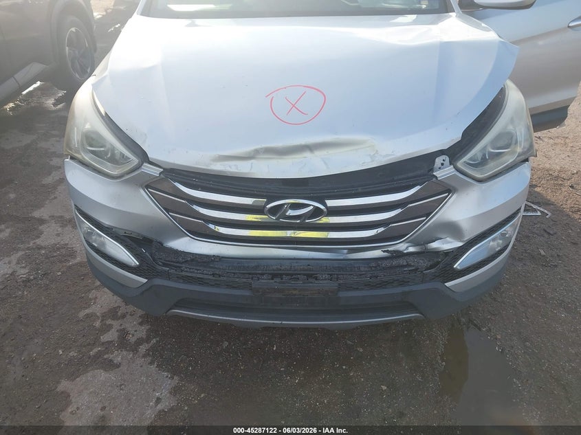 2013 Hyundai Santa fe VIN 5XYZU3LB3DG033522 IAAI salvage auction — FRONT END, Original (Texas), sold $2,050 on 2026-07-08 (photo 6)