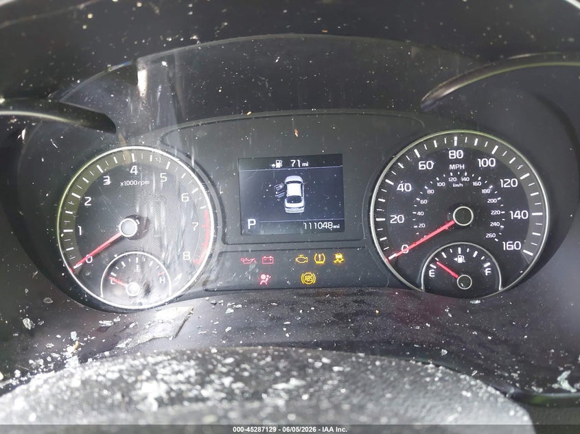 2019 Kia Optima VIN 5XXGT4L30KG352550 IAAI salvage auction — ROLLOVER, Salvage Title, sold $25 on 2026-07-21 (photo 7)