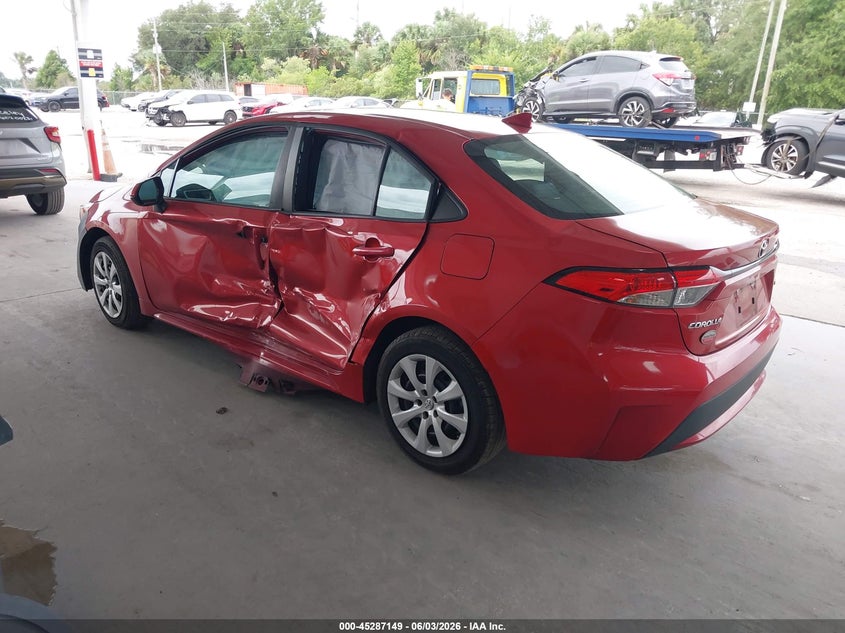 2021 Toyota Corolla VIN 5YFEPMAE0MP215019 IAAI salvage auction — LEFT SIDE, Salvage Title, sold $2,350 on 2026-07-08 (photo 3)