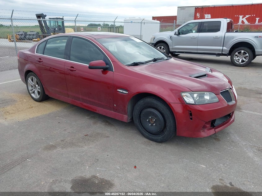 2009 Pontiac G8 VIN 6G2ER57749L233152 IAAI salvage auction — NORMAL WEAR, Certificate Of Title (Nebraska), sold $525 on 2026-07-23 (photo 1)