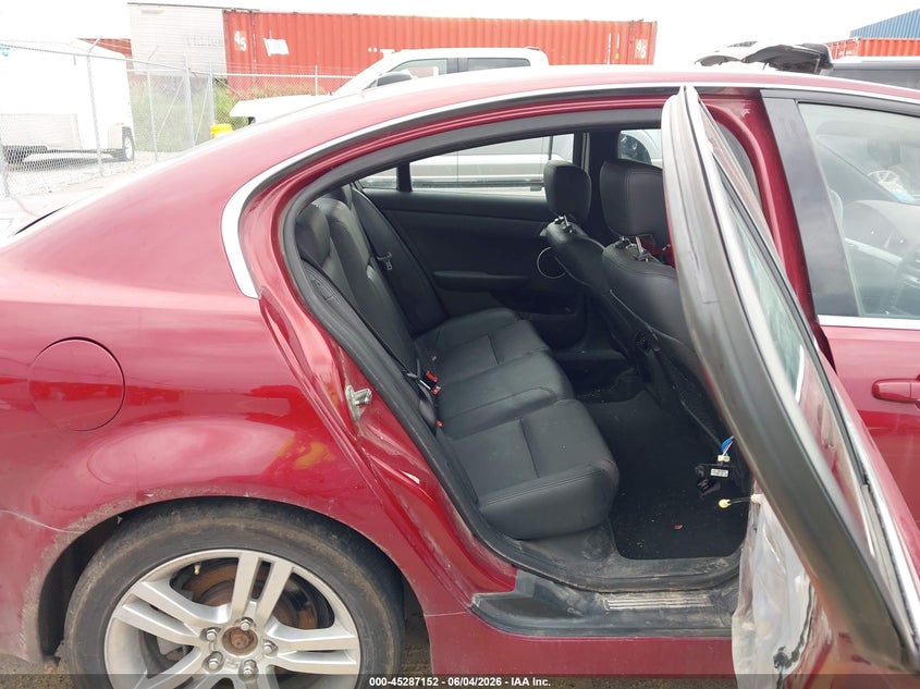 2009 Pontiac G8 VIN 6G2ER57749L233152 IAAI salvage auction — NORMAL WEAR, Certificate Of Title (Nebraska), sold $525 on 2026-07-23 (photo 8)