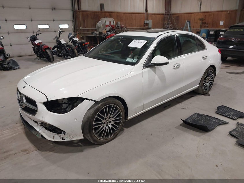 2024 Mercedes-benz C-klasse VIN W1KAF4HB4RR157030 IAAI salvage auction — FRONT END, Salvage Title, sold $18,600 on 2026-07-11 (photo 2)