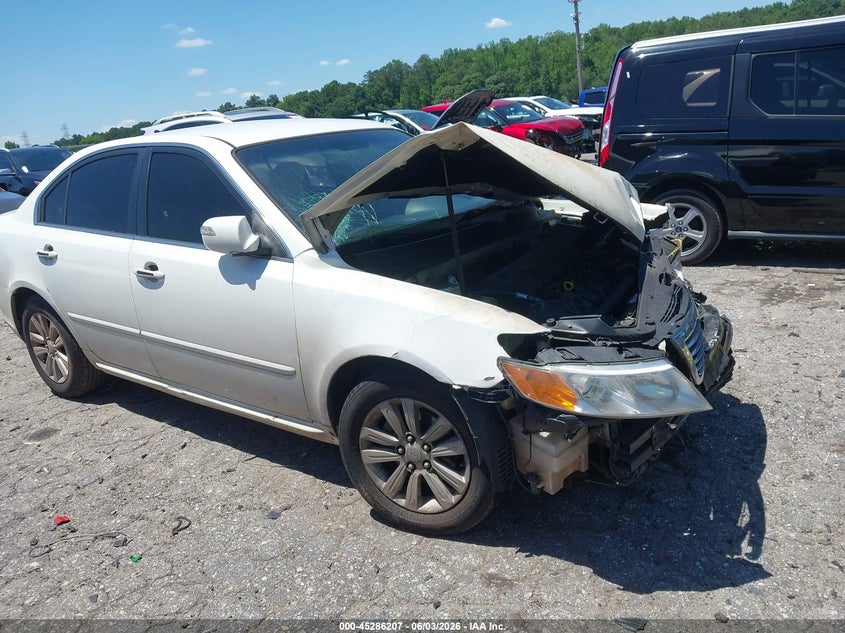 2010 Kia Optima VIN KNAGG4A85A5436382 IAAI salvage auction — FRONT & REAR, Salvage (Georgia), sold $400 on 2026-07-08 (photo 1)