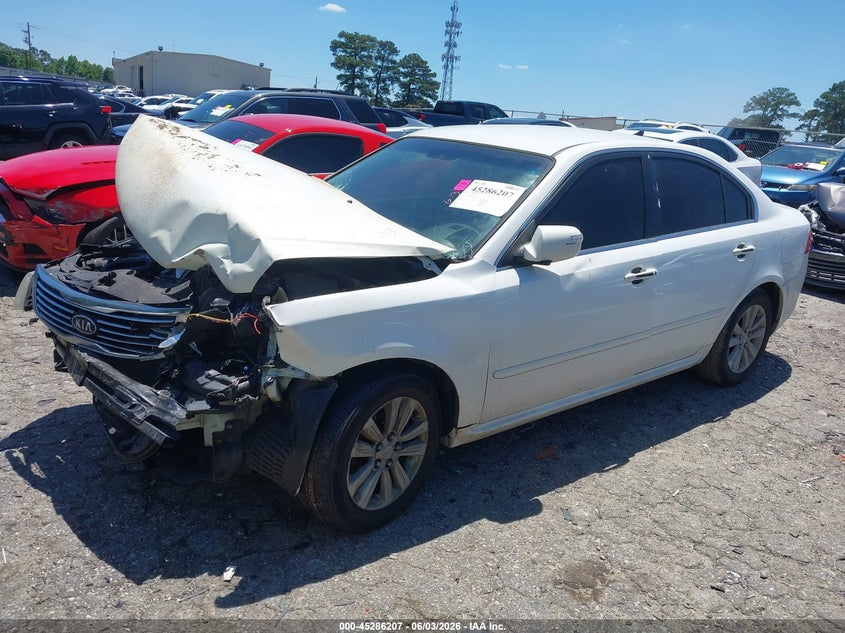 2010 Kia Optima VIN KNAGG4A85A5436382 IAAI salvage auction — FRONT & REAR, Salvage (Georgia), sold $400 on 2026-07-08 (photo 2)