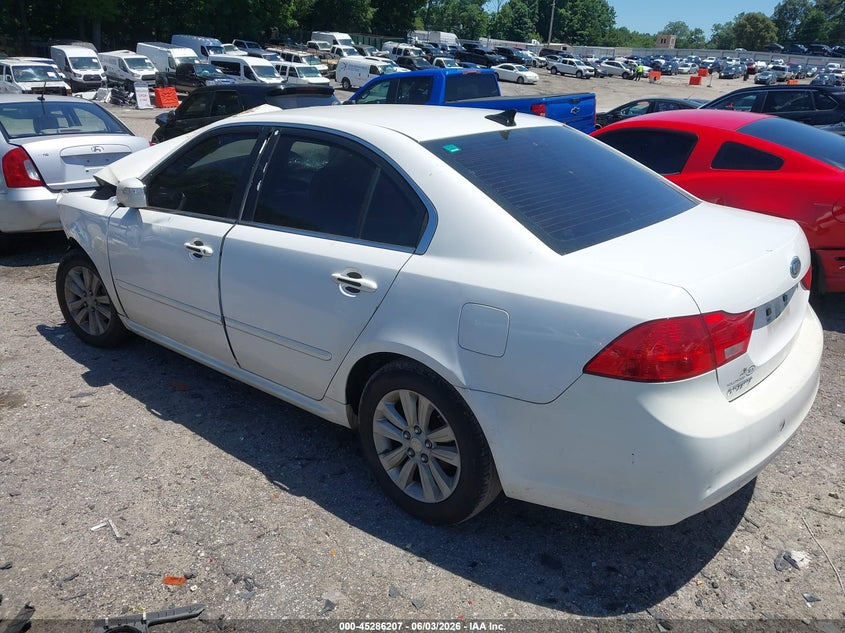 2010 Kia Optima VIN KNAGG4A85A5436382 IAAI salvage auction — FRONT & REAR, Salvage (Georgia), sold $400 on 2026-07-08 (photo 3)
