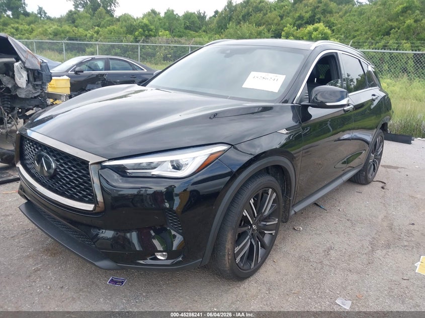 2021 Infiniti Qx50 VIN 3PCAJ5BA4MF122985 IAAI salvage auction — REAR END, Salvage Title, sold $7,850 on 2026-07-07 (photo 2)