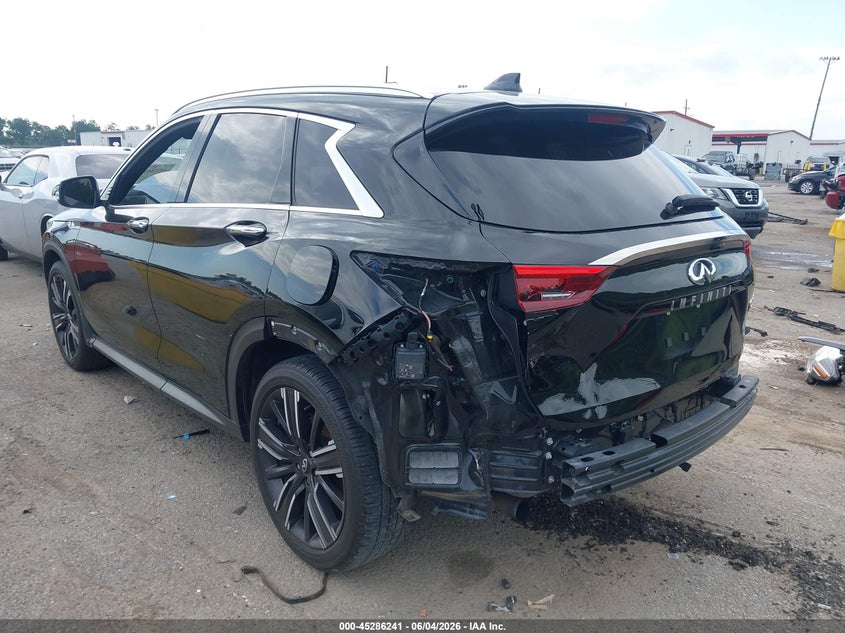 2021 Infiniti Qx50 VIN 3PCAJ5BA4MF122985 IAAI salvage auction — REAR END, Salvage Title, sold $7,850 on 2026-07-07 (photo 3)