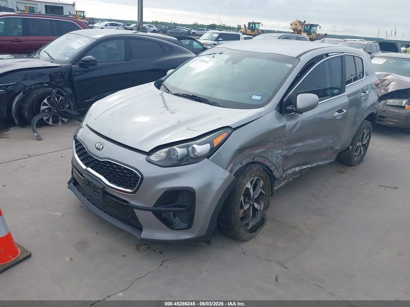 2021 Kia Sportage VIN KNDPM3AC6M7932312 IAAI salvage auction — LEFT SIDE, Original (Texas), sold $2,800 on 2026-07-14 (photo 2)
