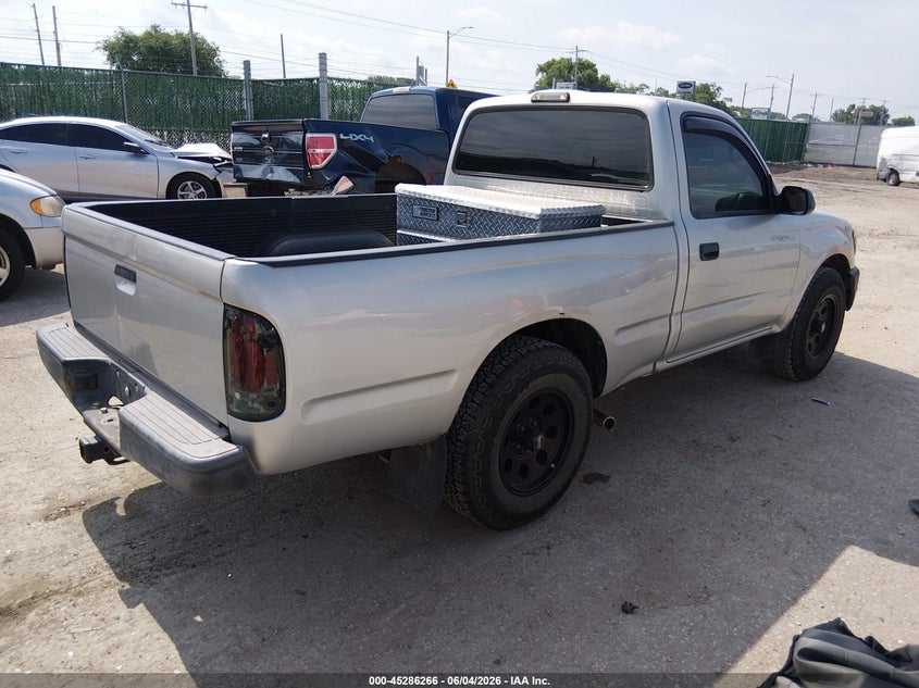 2004 Toyota Tacoma VIN 5TENL42N94Z322073 IAAI salvage auction — HAIL, Salvage (Kansas), sold $3,350 on 2026-07-10 (photo 4)