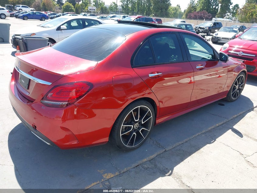 2021 Mercedes-benz C-klasse VIN W1KWF8DB0MR620843 IAAI salvage auction — LEFT FRONT, Clear - Dealer Only (California), sold $8,600 on 2026-07-29 (photo 4)