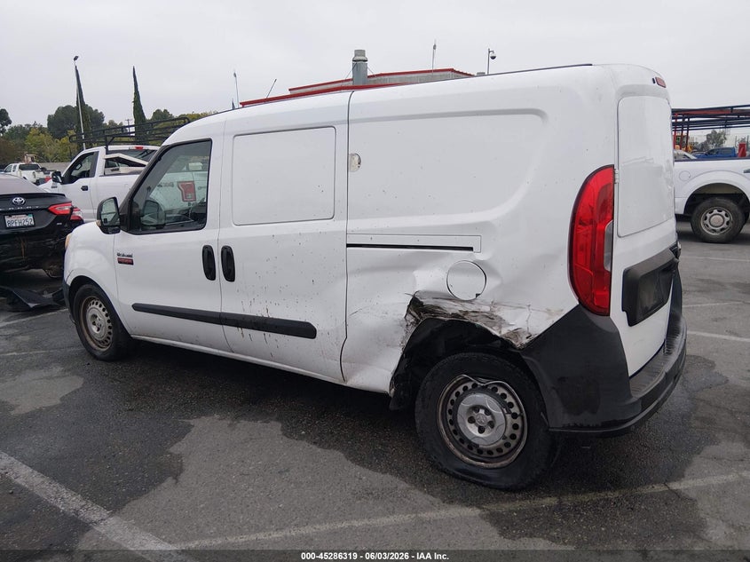 2016 Ram Promaster city VIN ZFBERFAT1G6B78066 IAAI salvage auction — LEFT REAR, Salvage Title, sold $2,825 on 2026-07-09 (photo 3)