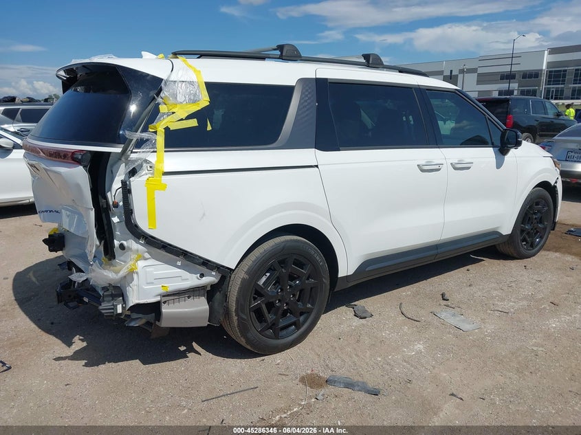 2025 Kia Carnival VIN KNDNE5KA1S6071797 IAAI salvage auction — REAR END, Original (Texas), sold $20,000 on 2026-07-07 (photo 4)