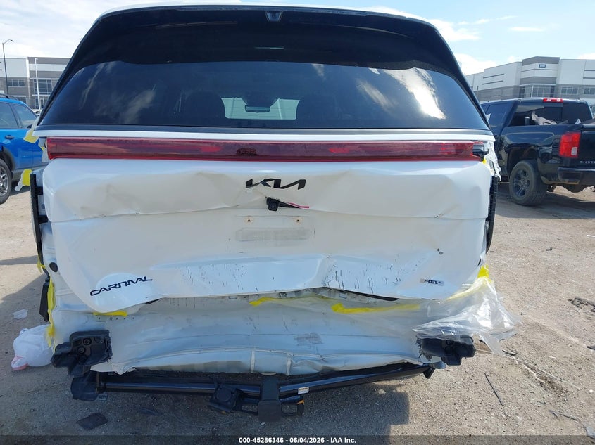 2025 Kia Carnival VIN KNDNE5KA1S6071797 IAAI salvage auction — REAR END, Original (Texas), sold $20,000 on 2026-07-07 (photo 6)