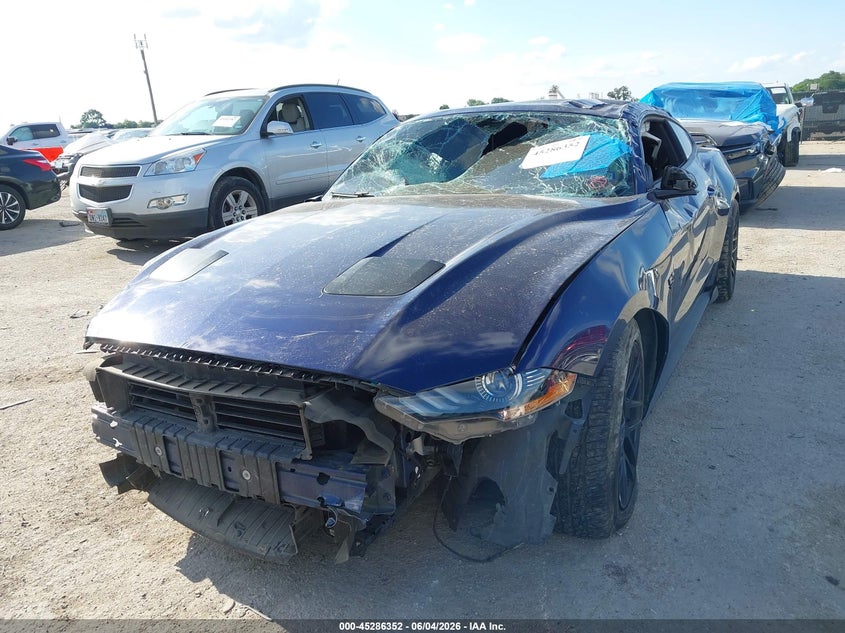2018 Ford Mustang VIN 1FA6P8CF7J5110834 IAAI salvage auction — ROLLOVER, Salvage Title, sold $3,150 on 2026-07-09 (photo 2)
