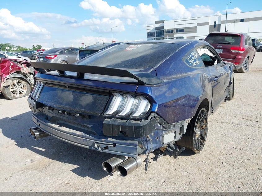 2018 Ford Mustang VIN 1FA6P8CF7J5110834 IAAI salvage auction — ROLLOVER, Salvage Title, sold $3,150 on 2026-07-09 (photo 4)