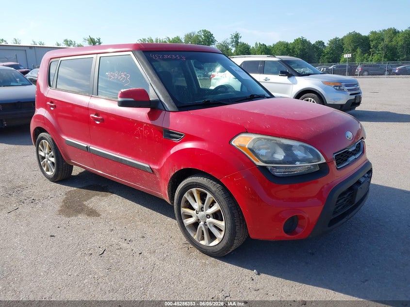 2013 Kia Soul VIN KNDJT2A63D7592842 IAAI salvage auction — FRONT END, Mv-907A (New York), sold $25 on 2026-07-28 (photo 1)