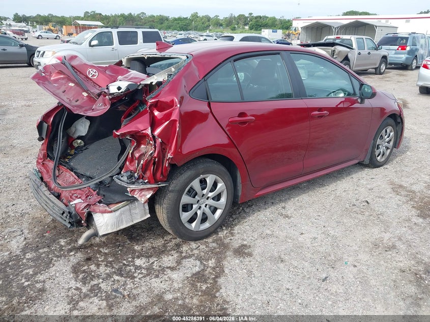 2025 Toyota Corolla VIN 5YFB4MDE8SP268510 IAAI salvage auction — FRONT & REAR, Certificate Of Destruction (Florida), sold $4,200 on 2026-07-30 (photo 4)