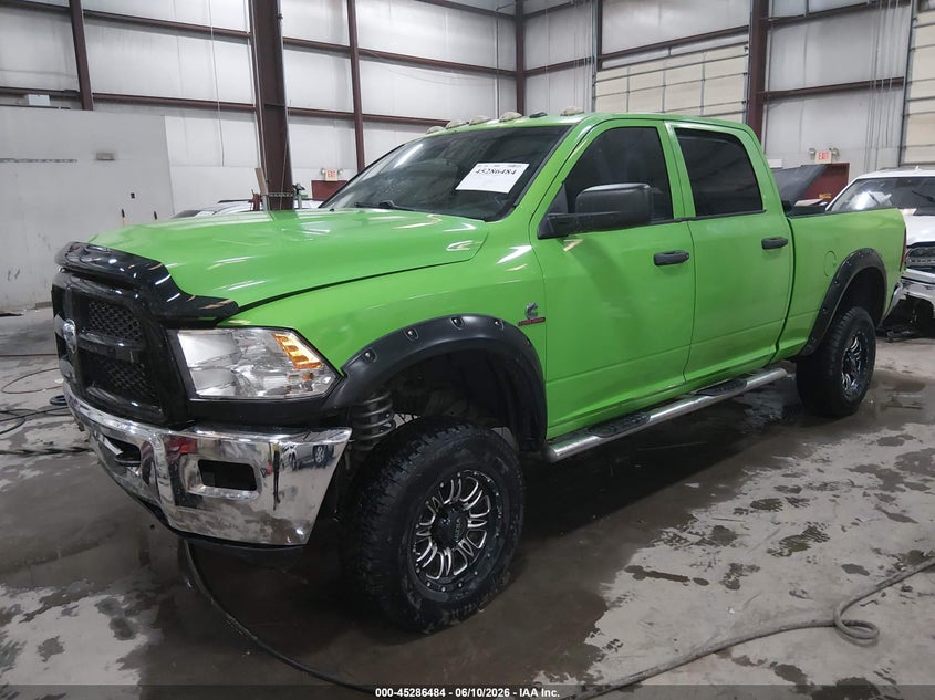 2013 Ram 2500 VIN 3C6UR5CL0DG611990 IAAI salvage auction — RIGHT FRONT, Salvage Title, sold $13,600 on 2026-08-21 (photo 2)