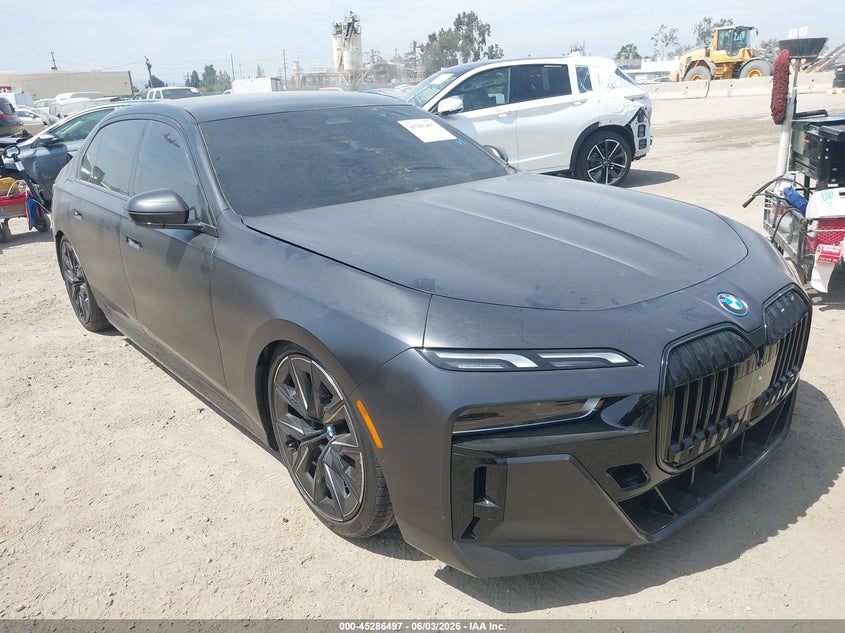 2025 BMW I7 VIN WBY43EJ09SCT83750 — IAAI salvage auction photo