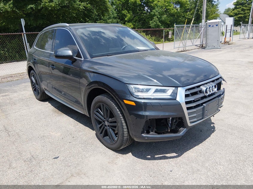 2018 Audi Q5 VIN WA1BNAFY4J2142610 IAAI salvage auction — FRONT END, Salvage (Ohio), sold $10,100 on 2026-07-14 (photo 1)