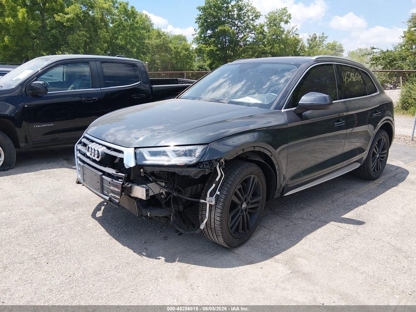 2018 Audi Q5 VIN WA1BNAFY4J2142610 IAAI salvage auction — FRONT END, Salvage (Ohio), sold $10,100 on 2026-07-14 (photo 2)