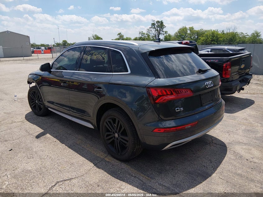 2018 Audi Q5 VIN WA1BNAFY4J2142610 IAAI salvage auction — FRONT END, Salvage (Ohio), sold $10,100 on 2026-07-14 (photo 3)