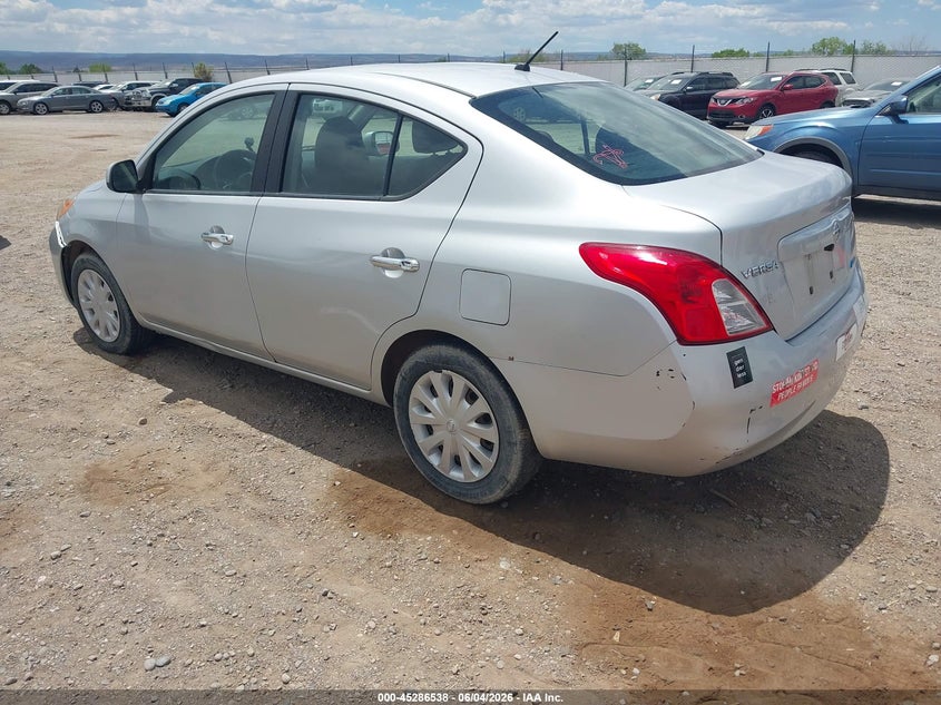2012 Nissan Versa VIN 3N1CN7AP8CL907107 IAAI salvage auction — NORMAL WEAR, Salvage Title, sold $175 on 2026-07-22 (photo 3)