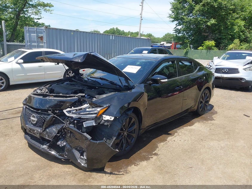 2023 Nissan Maxima VIN 1N4AA6EV0PC513563 IAAI salvage auction — FRONT END, Salvage - Greater Than 75% (Maryland), sold $8,475 on 2026-08-05 (photo 2)