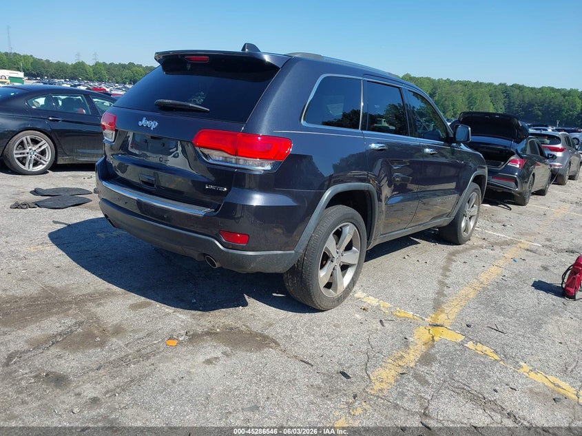 2014 Jeep Grand cherokee VIN 1C4RJFBGXEC400042 IAAI salvage auction — FRONT END, Salvage (Georgia), sold $1,950 on 2026-07-26 (photo 4)