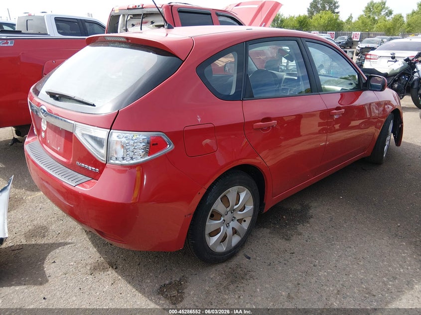 2009 Subaru Impreza VIN JF1GH61689H803768 IAAI salvage auction — LEFT SIDE, Salvage (Colorado), sold $700 on 2026-07-14 (photo 4)