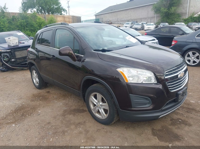 2015 Chevrolet Trax VIN KL7CJRSB5FB255413 IAAI salvage auction — REAR END, Salvage Title, sold $25 on 2026-07-29 (photo 1)