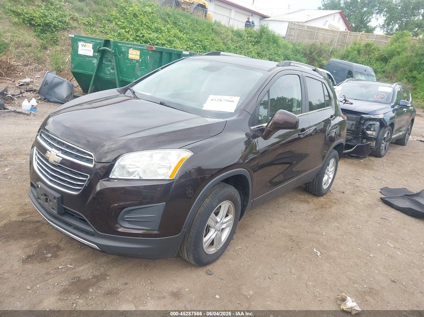 2015 Chevrolet Trax VIN KL7CJRSB5FB255413 IAAI salvage auction — REAR END, Salvage Title, sold $25 on 2026-07-29 (photo 2)