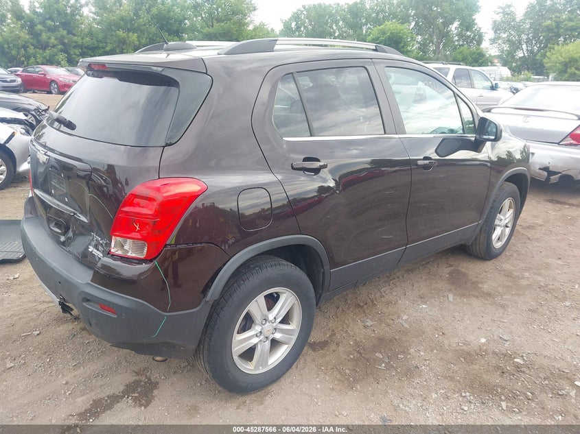2015 Chevrolet Trax VIN KL7CJRSB5FB255413 IAAI salvage auction — REAR END, Salvage Title, sold $25 on 2026-07-29 (photo 4)