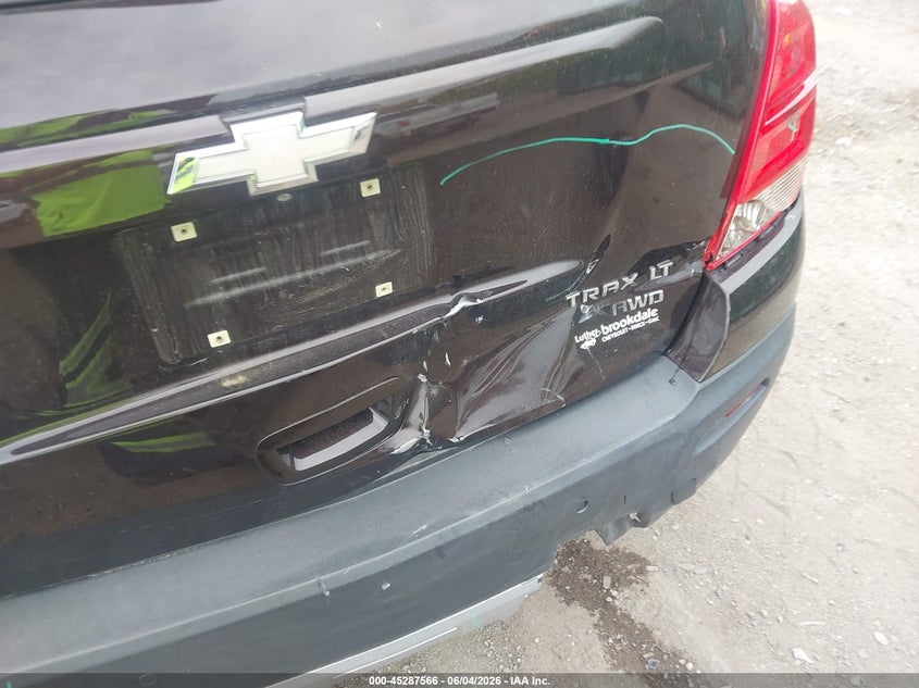 2015 Chevrolet Trax VIN KL7CJRSB5FB255413 IAAI salvage auction — REAR END, Salvage Title, sold $25 on 2026-07-29 (photo 6)