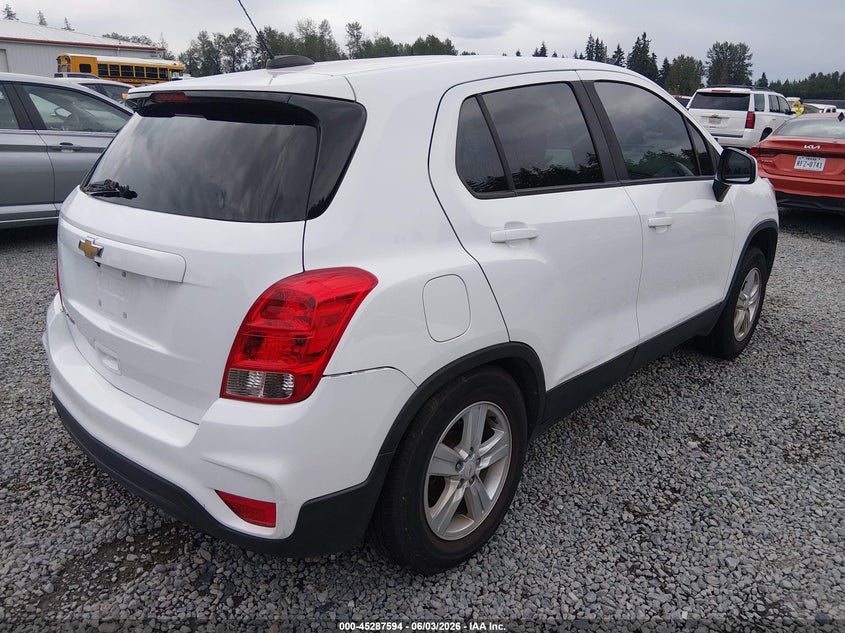 2017 Chevrolet Trax VIN KL7CJNSBXHB237582 IAAI salvage auction — LEFT REAR, Salvage Title, sold $1,525 on 2026-07-08 (photo 4)