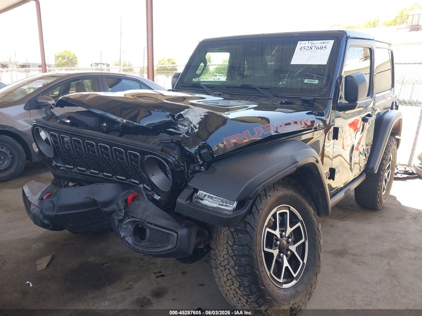 2025 Jeep Wrangler / VIN 1C4PJXCGXSW521076 IAAI salvage auction — FRONT END, Salvage (California), sold $9,000 on 2026-07-28 (photo 2)