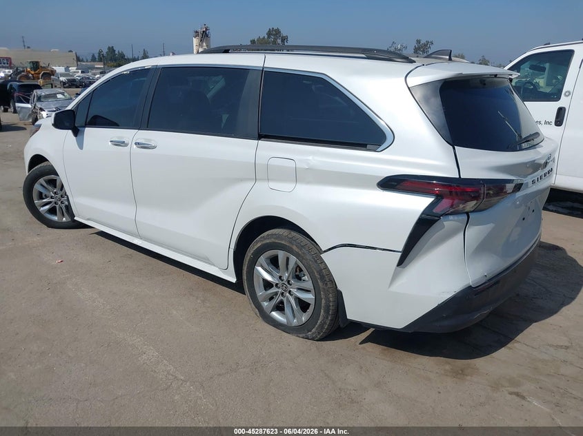 2023 Toyota Sienna VIN 5TDJRKEC7PS165818 IAAI salvage auction — LEFT REAR, Salvage Title, sold $17,100 on 2026-07-15 (photo 3)