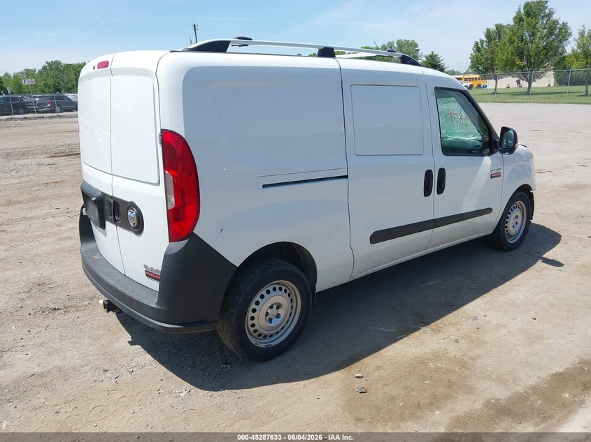 2017 Ram Promaster city VIN ZFBERFAB1H6D55465 IAAI salvage auction — FRONT END, Salvage Title, sold $2,175 on 2026-07-14 (photo 4)