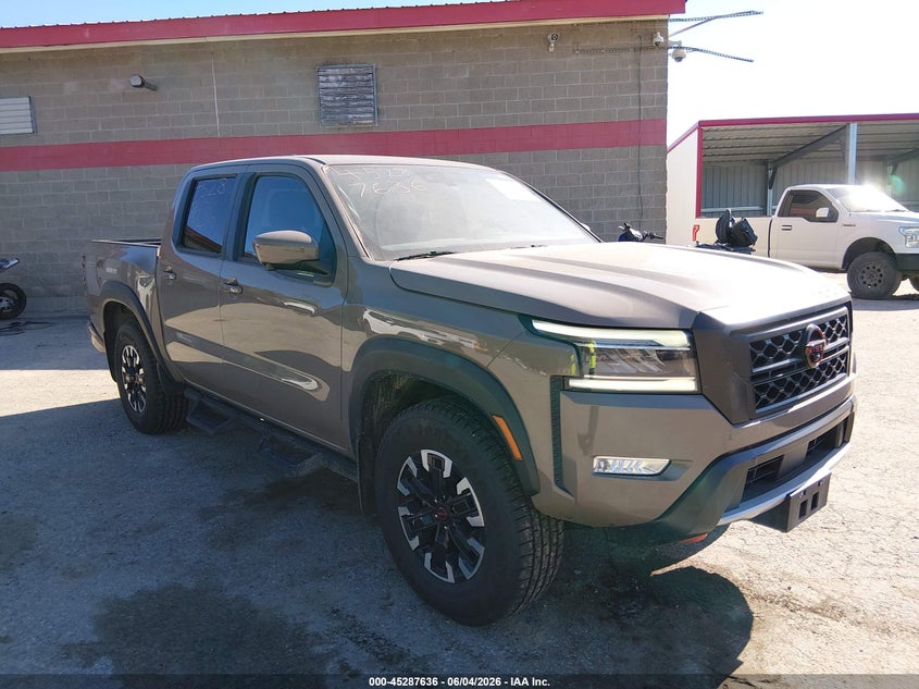 2022 Nissan Navara (frontier) VIN 1N6ED1EKXNN672326 IAAI salvage auction — REAR END, Salvage Title, sold $12,400 on 2026-07-09 (photo 1)
