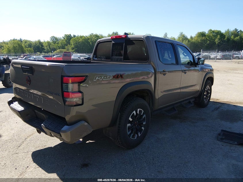 2022 Nissan Navara (frontier) VIN 1N6ED1EKXNN672326 IAAI salvage auction — REAR END, Salvage Title, sold $12,400 on 2026-07-09 (photo 4)
