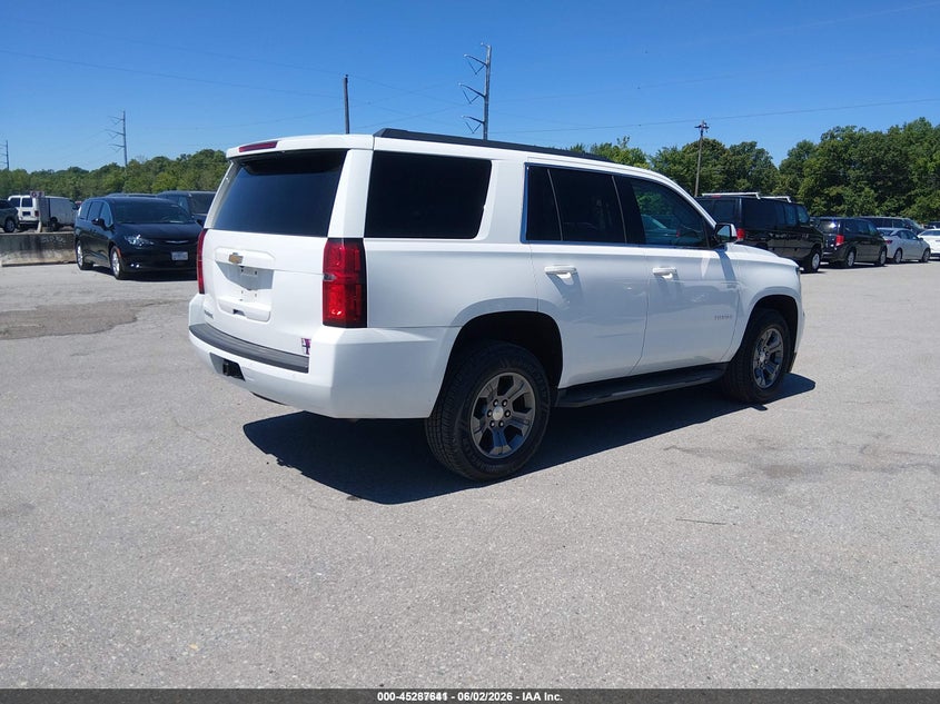 2018 Chevrolet Tahoe VIN 1GNSKAEC2JR354229 IAAI salvage auction — NORMAL WEAR, Sf97 (Maryland), sold $8,500 on 2026-07-21 (photo 4)