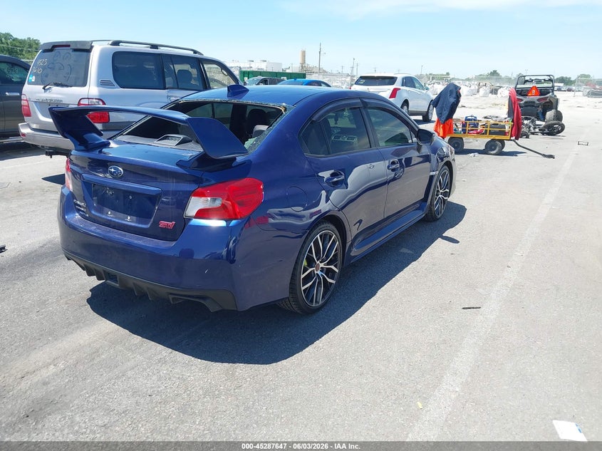 2020 Subaru Wrx sti VIN JF1VA2E6XL9821334 IAAI salvage auction — HAIL, Salvage Title, sold $9,900 on 2026-07-14 (photo 4)