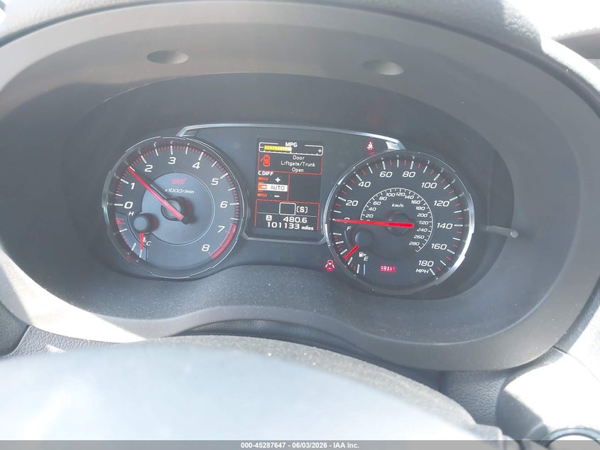 2020 Subaru Wrx sti VIN JF1VA2E6XL9821334 IAAI salvage auction — HAIL, Salvage Title, sold $9,900 on 2026-07-14 (photo 7)