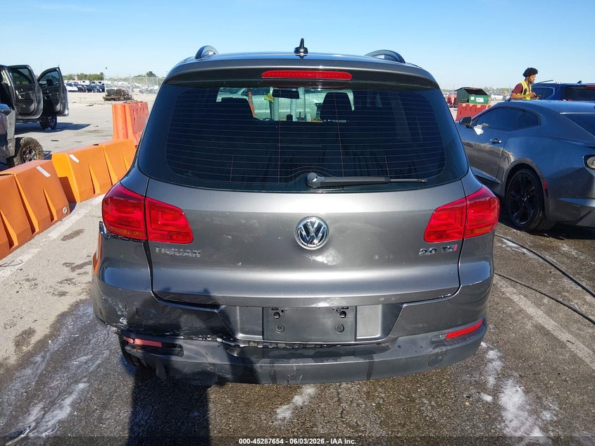 2015 Volkswagen Tiguan VIN WVGAV7AXXFW596648 IAAI salvage auction — LEFT REAR, Salvage Title, sold $1,150 on 2026-07-14 (photo 6)