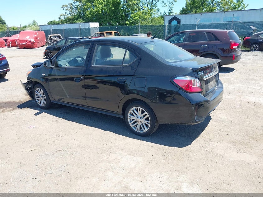 2021 Mitsubishi Mirage VIN ML32FUFJXMHF01408 IAAI salvage auction — FRONT END, Salvage Title, sold $1,750 on 2026-08-20 (photo 3)