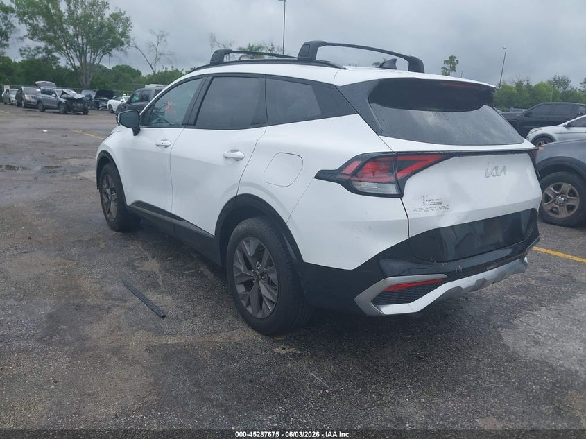 2024 Kia Sportage VIN 5XYK43DF2RG203024 IAAI salvage auction — MECHANICAL, Salvage Title, sold $8,050 on 2026-07-27 (photo 3)