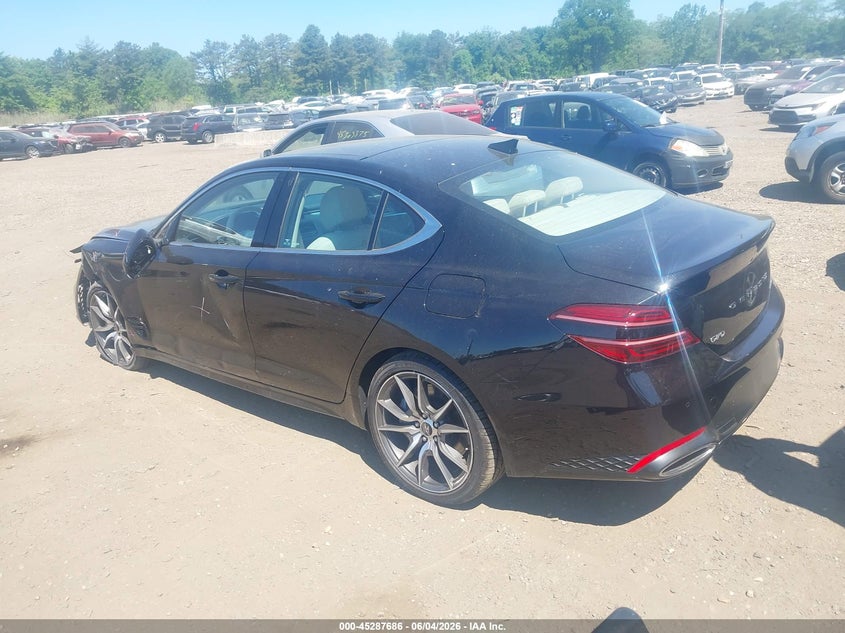 2026 Genesis G70 VIN KMTG34SC1TU160777 IAAI salvage auction — LEFT FRONT, Salvage Title, sold $13,825 on 2026-07-13 (photo 3)