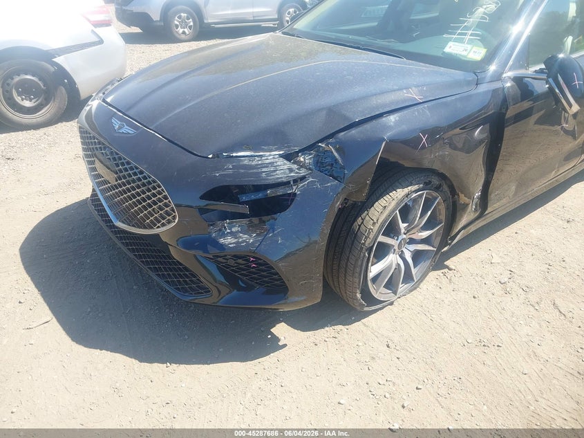 2026 Genesis G70 VIN KMTG34SC1TU160777 IAAI salvage auction — LEFT FRONT, Salvage Title, sold $13,825 on 2026-07-13 (photo 6)