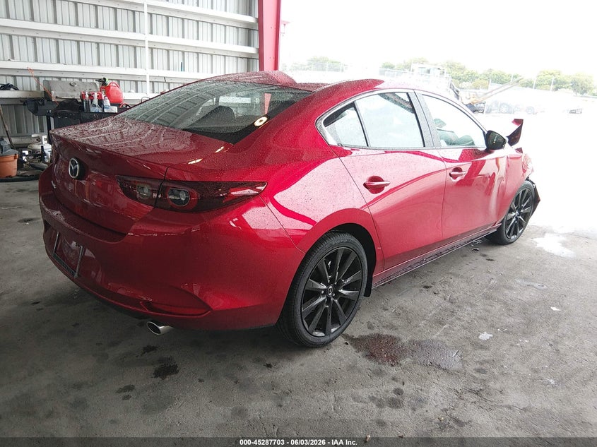 2026 Mazda 3 VIN JM1BPABL5T1876028 IAAI salvage auction — RIGHT FRONT, Salvage Title, sold $3,825 on 2026-07-16 (photo 4)