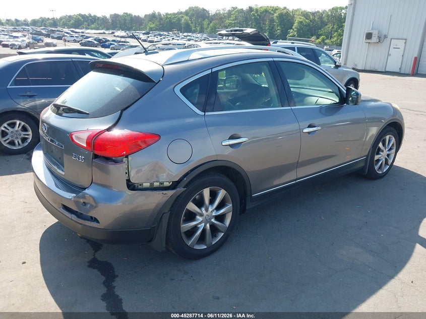 2012 Infiniti Ex VIN JN1AJ0HRXCM450601 IAAI salvage auction — REAR END, Salvage Title, sold $500 on 2026-07-14 (photo 4)